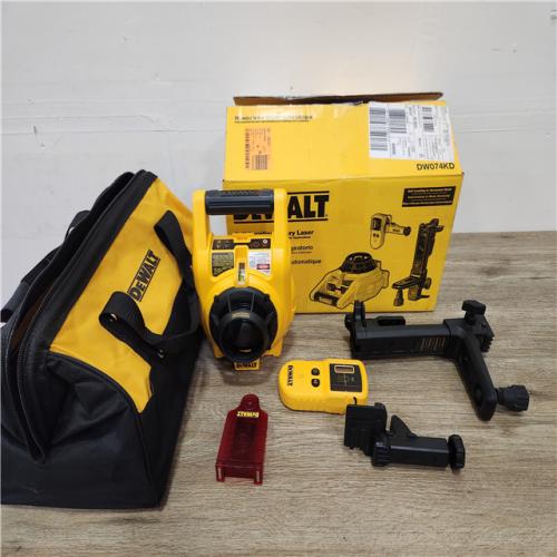 Phoenix Location NEW DEWALT 150 ft. Red Self-Leveling Rotary Laser Level with Detector and Clamp, Wall Mount, Remote, Bag, (2) D and (1) 9V battery
