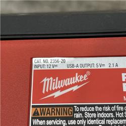 AS-IS Milwaukee 12-Volt Lithium-Ion Cordless PACKOUT Flood Light w/USB Charging