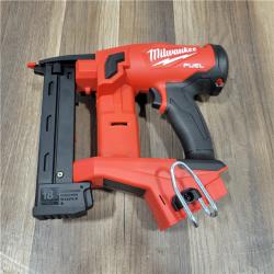 AS-IS  MILWAUKEE M18 FUEL 18-Volt Lithium-Ion Brushless Cordless 18-Gauge 1/4 in. Narrow Crown Stapler (Tool-Only)