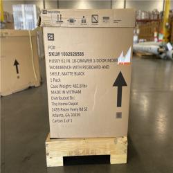 DALLAS LOCATION - AS-IS HUSKY 61IN 10 DRAWER WORKBENCH MATTE BLACK