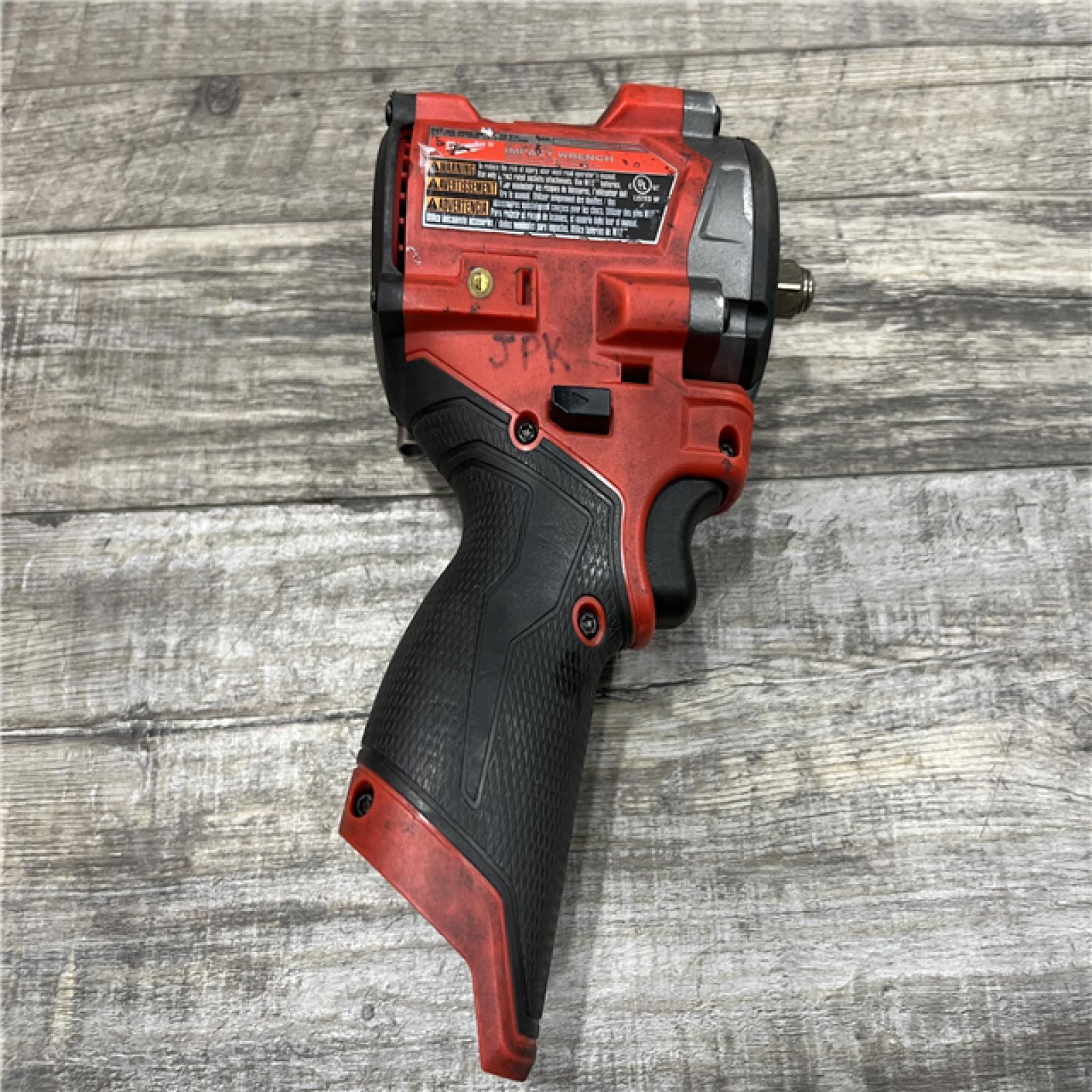 AS-IS Milwaukee FUEL 12V Lithium-Ion Brushless Cordless Stubby 3/8 in. Impact Wrench (Tool-Only)