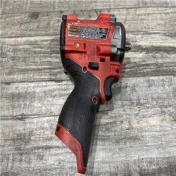 AS-IS Milwaukee FUEL 12V Lithium-Ion Brushless Cordless Stubby 3/8 in. Impact Wrench (Tool-Only)