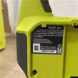 AS-IS RYOBI ONE+ 18V Cordless Drain Auger with 35 Ft Cable  LED Light  Auto Feed/Retract  Cable Lock  Enclosed Drum (Tool Only)
