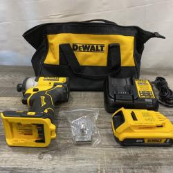 AS-IS DEWALT Atomic 20V Max Lithium-Ion Brushless Cordless Compact 1/4 in. Impact Driver Kit