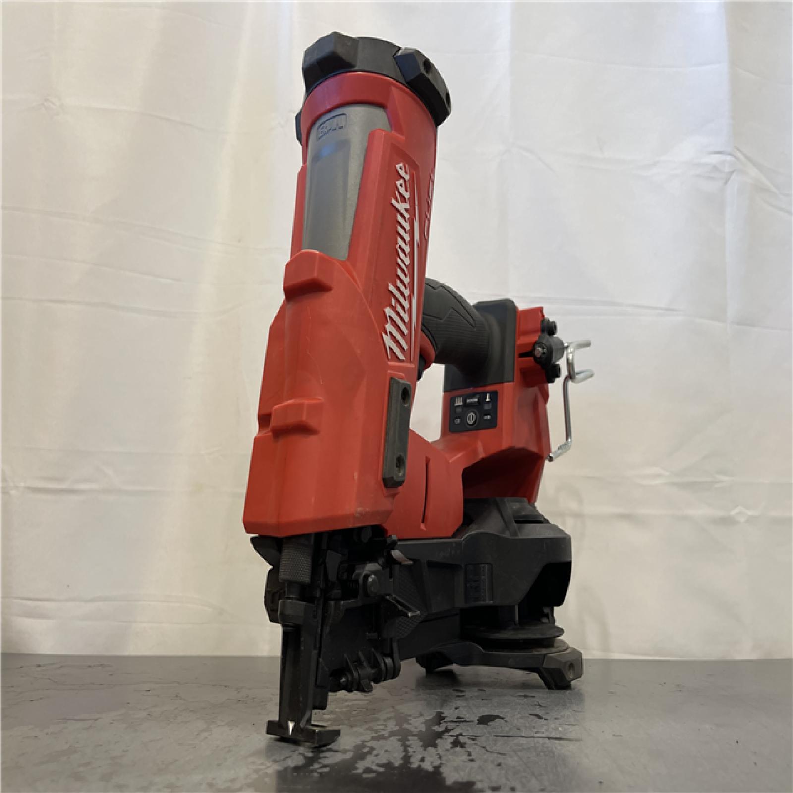 AS-IS - Milwaukee M18 FUEL 18-Volt Lithium-Ion Brushless Cordless Coil Roofing Nailer