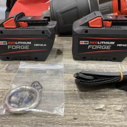 AS-IS Milwaukee FUEL 18V Lithium-Ion Brushless Cordless 1 in. Impact Wrench Extended Reach D-Handle Kit