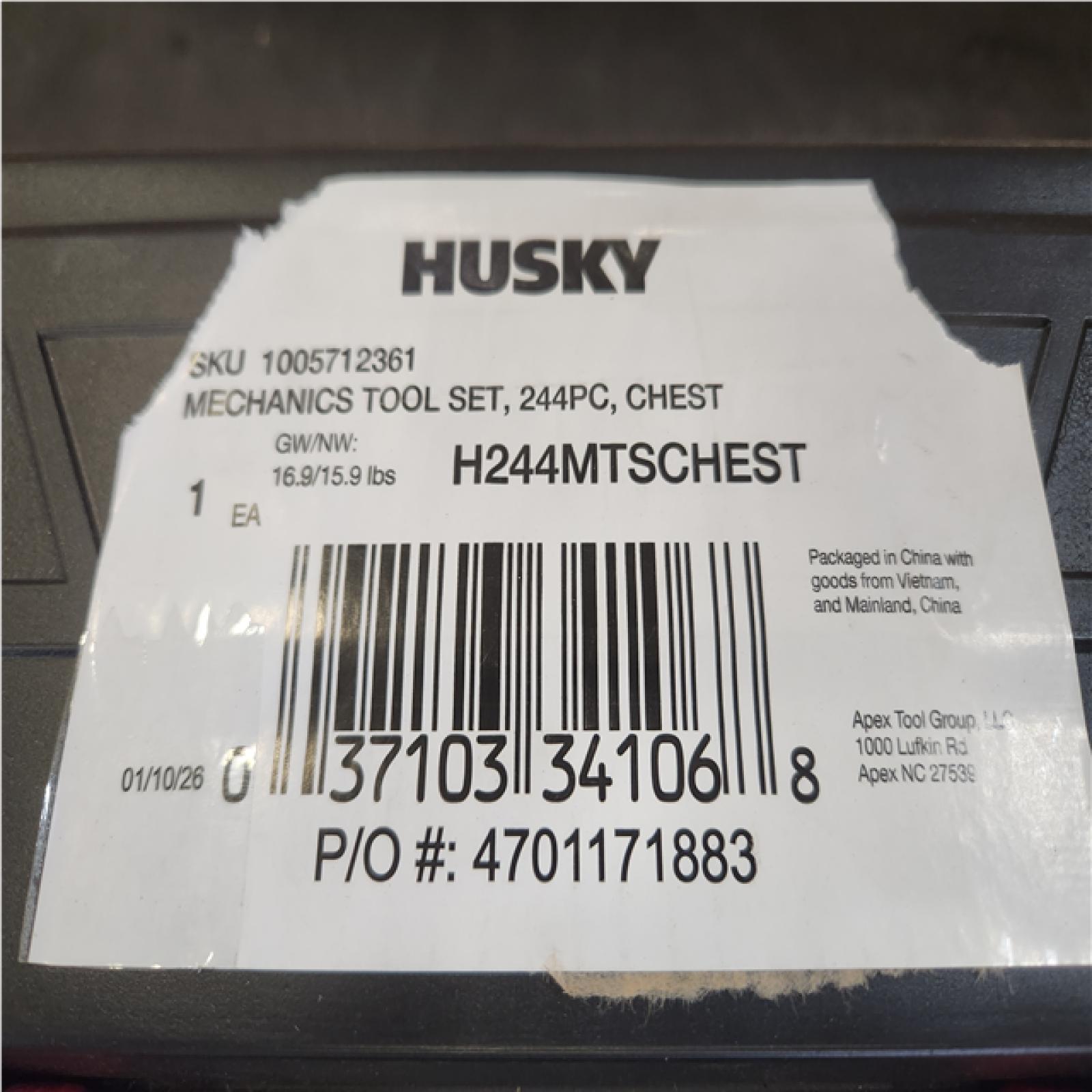 Phoenix NEW Husky 244-Piece SAE/Metric Mechanics Tool Set with Tool Box