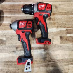 HOUSTON LOCATION - AS-IS Milwaukee M18 18V Lithium-Ion Cordless Drill Driver/Impact Driver Combo Kit