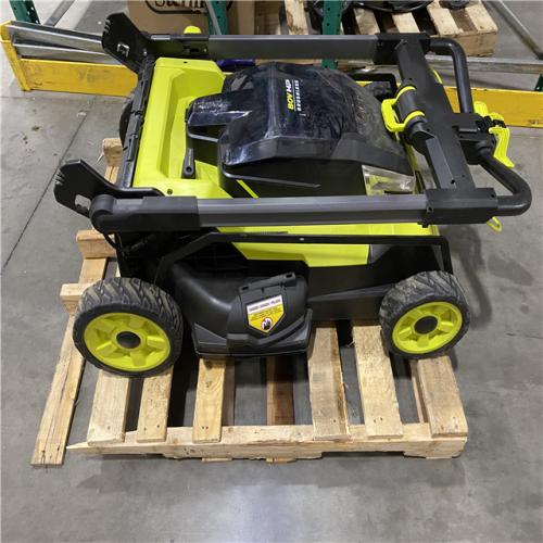 Dallas Location - As-Is RYOBI 80V HP Brushless Battery Cordless Electric 30 in Lawn Mower with Battery and Charger