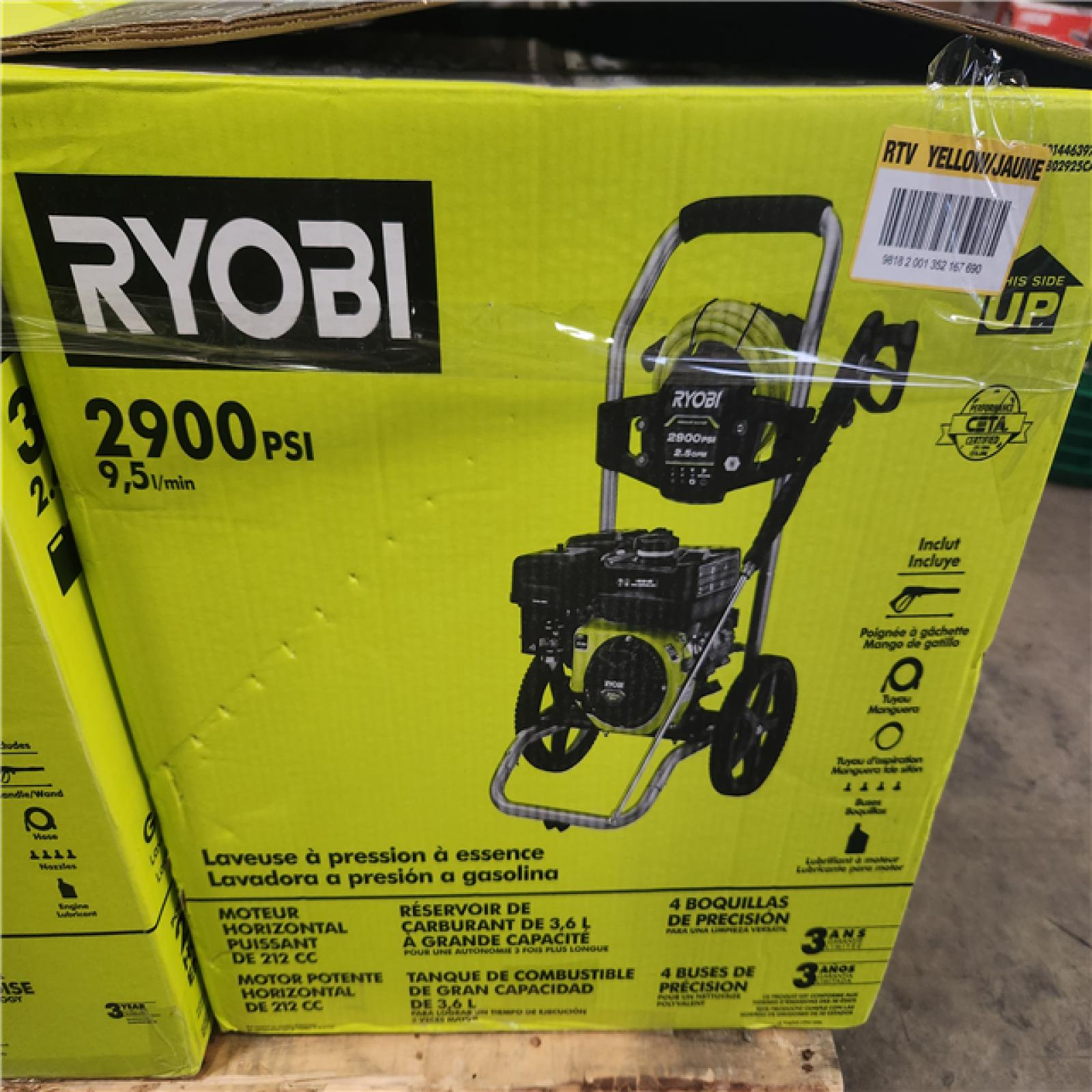 Phoenix NEW RYOBI 2900 PSI 2.5 GPM Cold Water Gas Pressure Washer with 212cc Engine