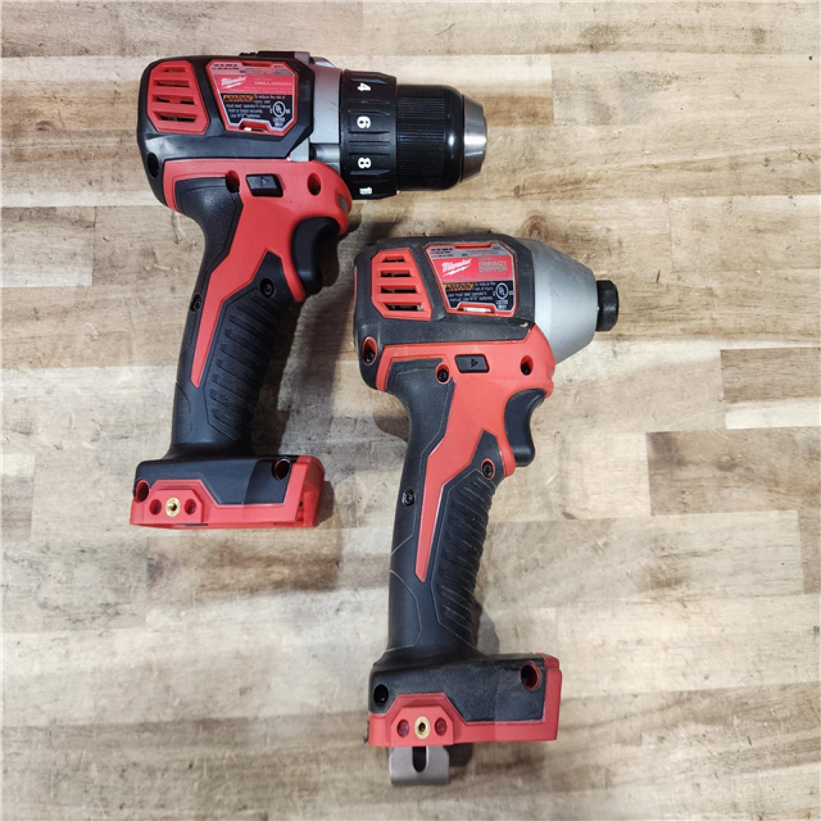 HOUSTON LOCATION - AS-IS Milwaukee 18V Lithium-Ion Cordless Drill Driver/Impact Driver Combo Kit
