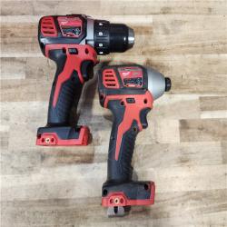 HOUSTON LOCATION - AS-IS Milwaukee 18V Lithium-Ion Cordless Drill Driver/Impact Driver Combo Kit