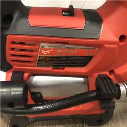 AS-IS Milwaukee 18V Lithium-Ion Cordless Grease Gun 2-Speed (Tool-Only)
