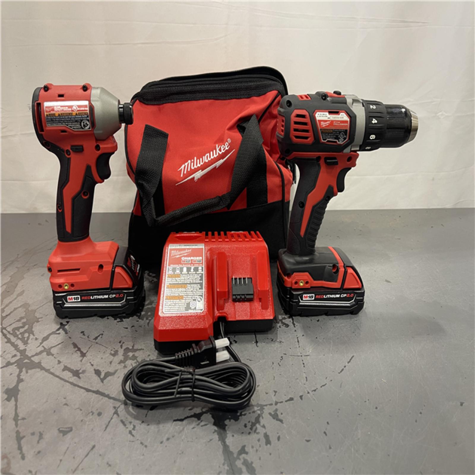 AS-IS- Milwaukee M18 Compact Brushless 2-Tool Combo Kit