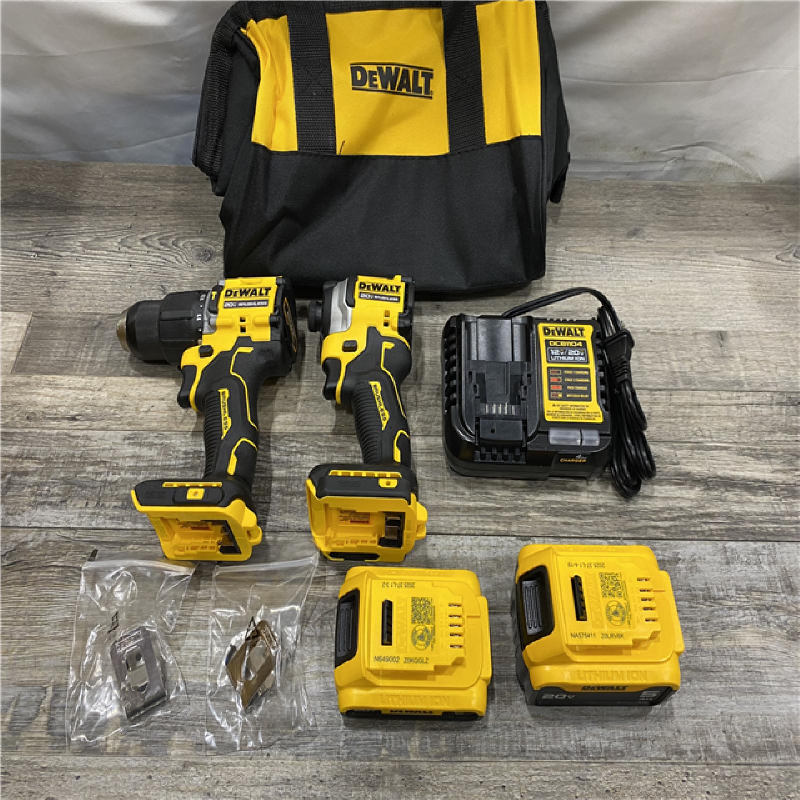 AS-IS DEWALT ATOMIC 20V MAX Lithium-Ion Cordless 2-Tool Combo Kit
