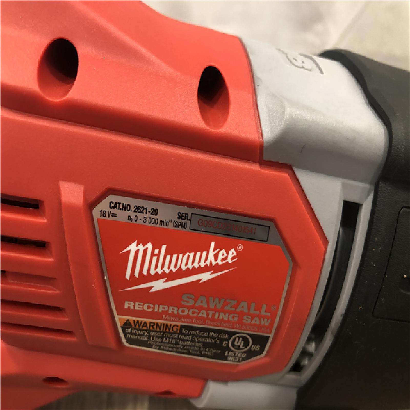 AS-IS Milwaukee 18V Lithium-Ion Cordless SAWZALL Reciprocating Saw (Tool-Only)