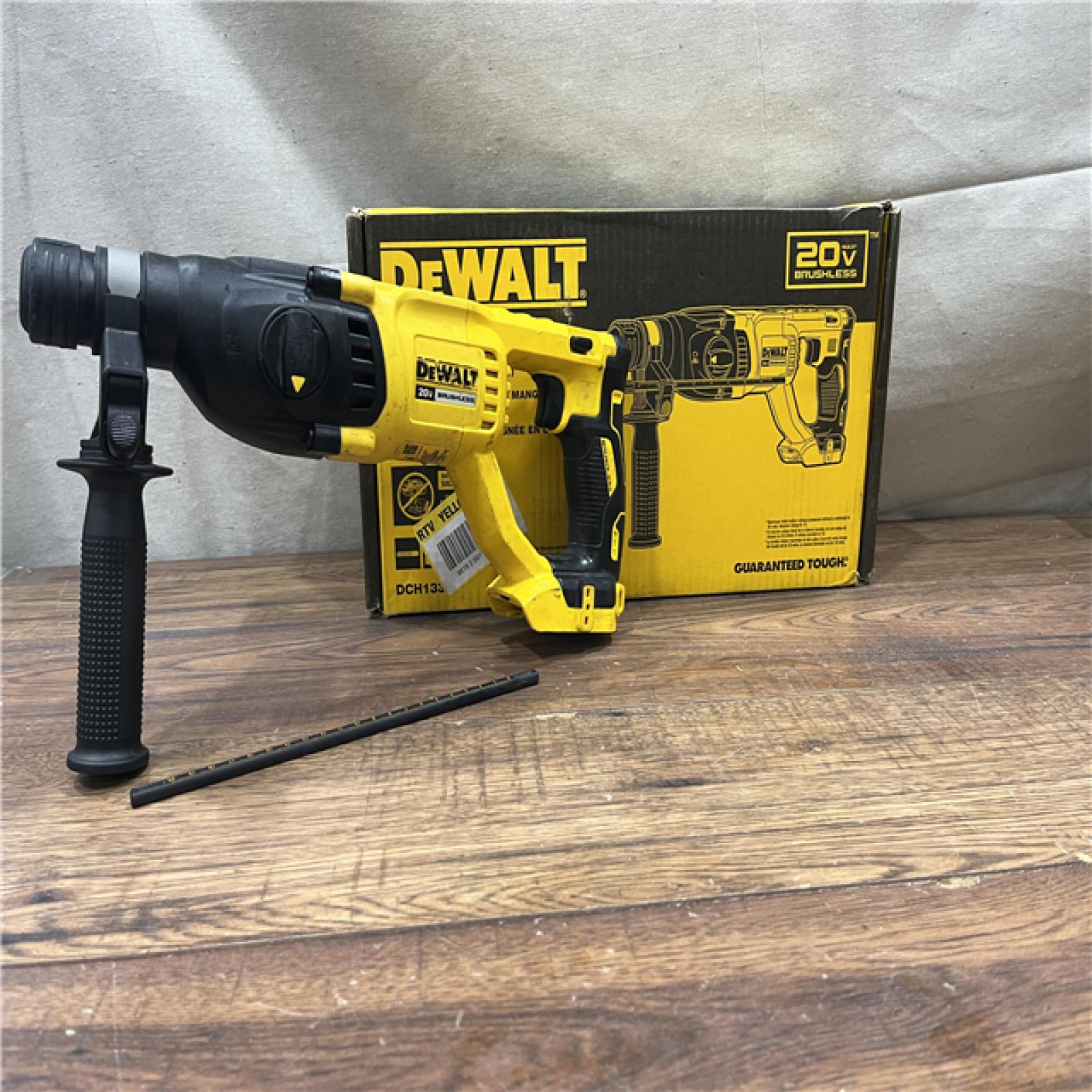 AS-IS DEWALT 20V MAX Cordless Brushless 1 in. SDS Plus D-Handle Concrete and Masonry Rotary Hammer (Tool Only)