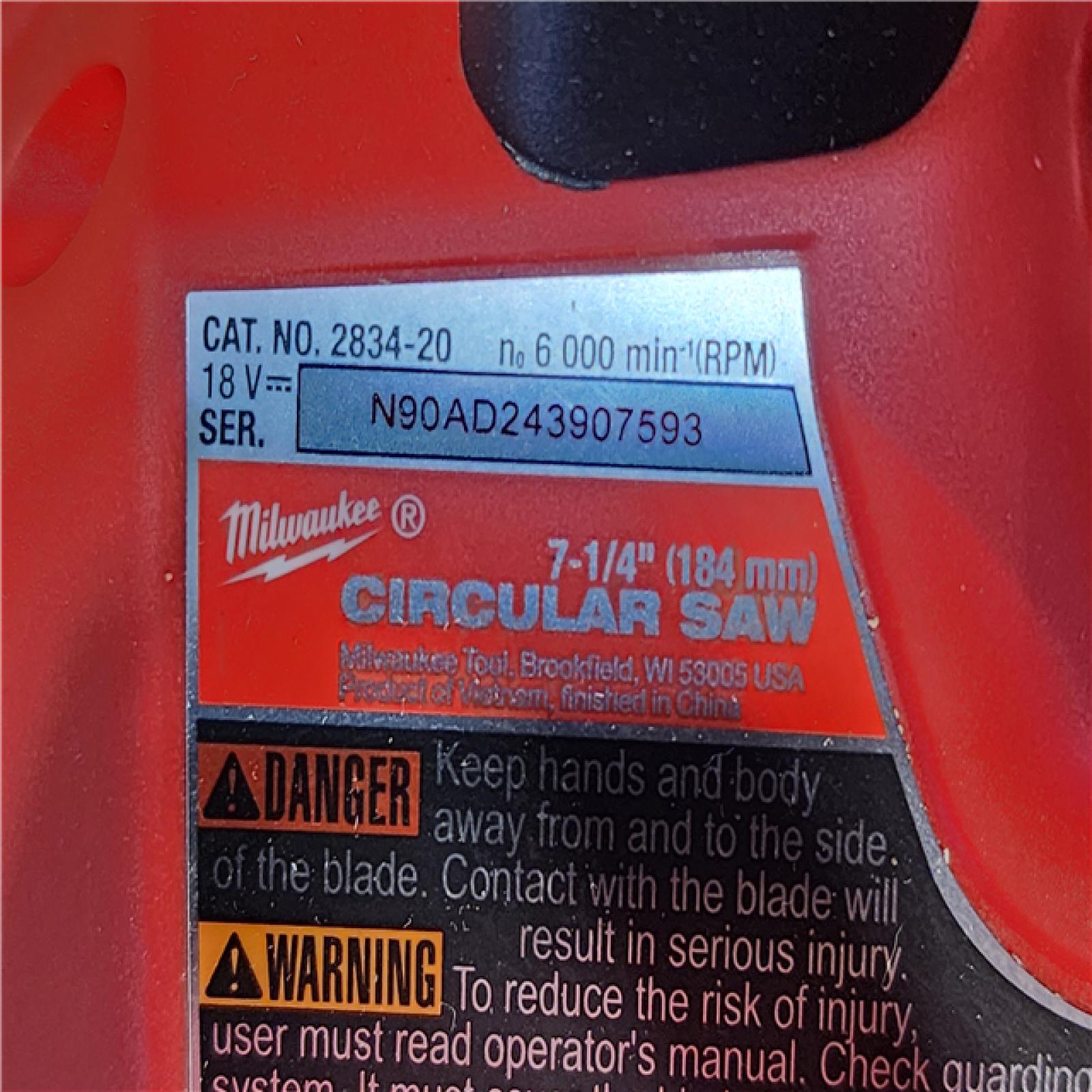 HOUSTON LOCATION - AS-IS Milwaukee M18 FUEL 7-1/4 Inch Circular Saw (Bare Tool)