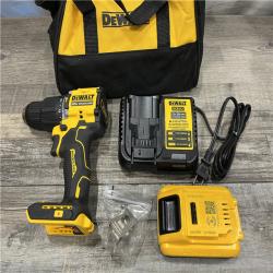 AS-IS DEWALT ATOMIC 20V Cordless 1/2 in. Compact Hammer Drill Kit