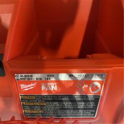 AS-IS Milwaukee 18-Volt Lithium-Ion Brushless Cordless PACKOUT Jobsite Fan (Tool-Only)