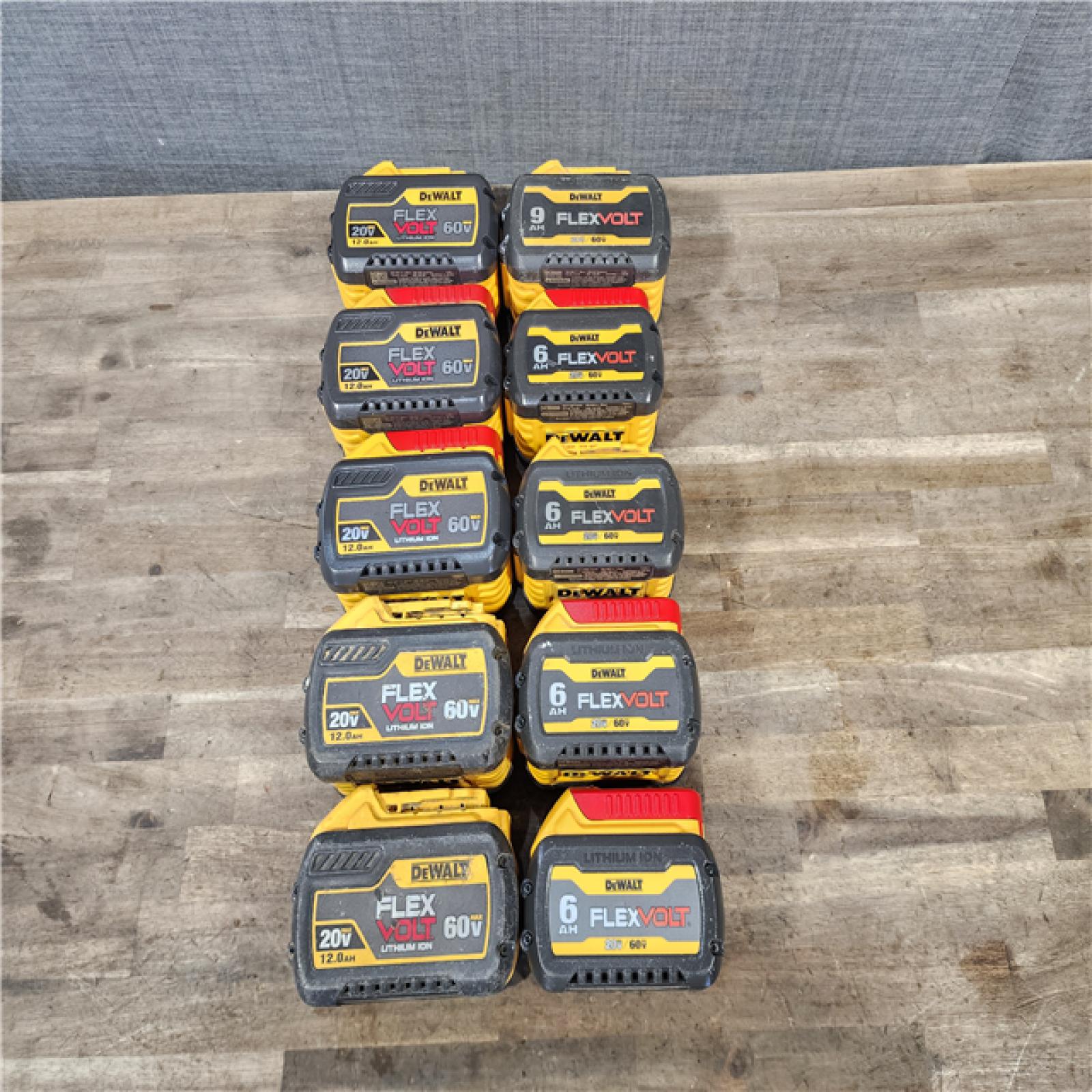 HOUSTON LOCATION - AS-IS DEWALT BATTERY PACK QTY - 10