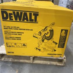 Dallas Location - As-Is- DEWALT 15 Amp Corded 12 in. Double Bevel Sliding Compound Miter Saw(Lot Of 2)
