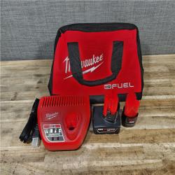 HOUSTON LOCATION - AS-IS Milwaukee FUEL 12-Volt Lithium-Ion Brushless Cordless Hammer Drill and Impact Driver Combo Kit
