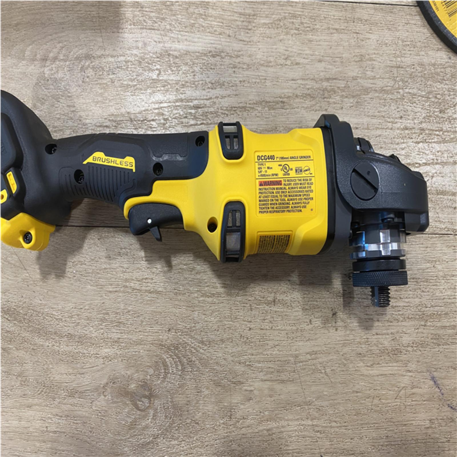 AS-IS DEWALT FLEXVOLT 60V Cordless 7 in. Angle Grinder (Tool-Only)