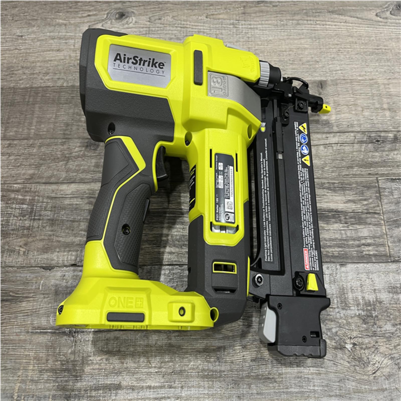 AS-IS RYOBI ONE+ 18V 18-Gauge Cordless AirStrike Brad Nailer (Tool Only)