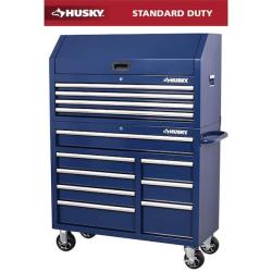 Phoenix NEW Husky Standard Duty 42 in. x 18 in. D 12-Drawer Blue Rolling Tool Chest Combo (SEALED)