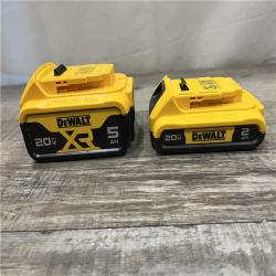 AS-IS DEWALT 20V MAX Lithium-Ion Battery Kit with 5.0Ah and 2.0Ah Battery and Charger