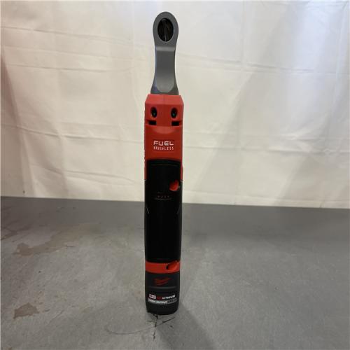 AS-IS - Milwaukee M12 FUEL 12-Volt Lithium-Ion Brushless Cordless High Speed 3/8 in. Ratchet w/CP High Output 2.5 Ah Battery