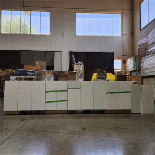 Phoenix Location AS-IS 8 Piece Kitchen Cabinets and Drawers Pallet (Side by Side 17' 3)
