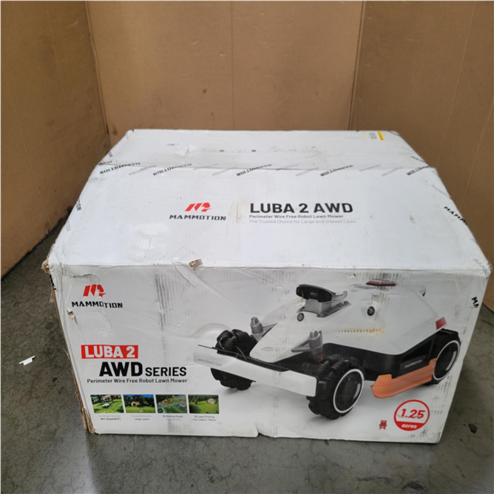 CALIFORNIA NEW MAMMOTION LUBA 2 AWD SERIES ROBOT LAWN MOWER