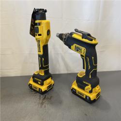 AS-IS - DeWalt 20-Volt Lithium-Ion Cordless Brushless Screwgun and Cut-Out Combo Kit
