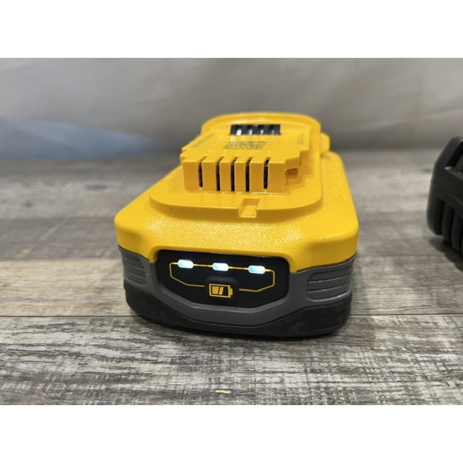 AS-IS DEWALT 20V MAX XR POWERSTACK Lithium-Ion Battery Starter Kit with 5.0Ah Battery and Charger