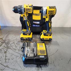 AS-IS- 20V MAX XR Cordless Brushless Drill/Impact 2 Tool Combo Kit with (2) 20V 2.0Ah Batteries and Charger