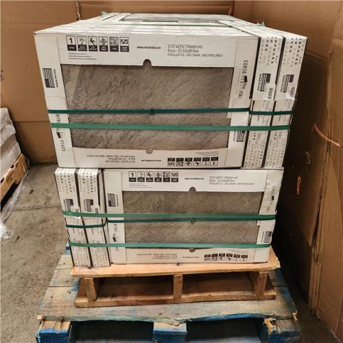 Phoenix AS-IS Corso Italia Alpe Graphite Matte 12 in. x 24 in. Quartzite Stone Look Porcelain Floor and Wall Tile (496 sq. ft./32 Case)