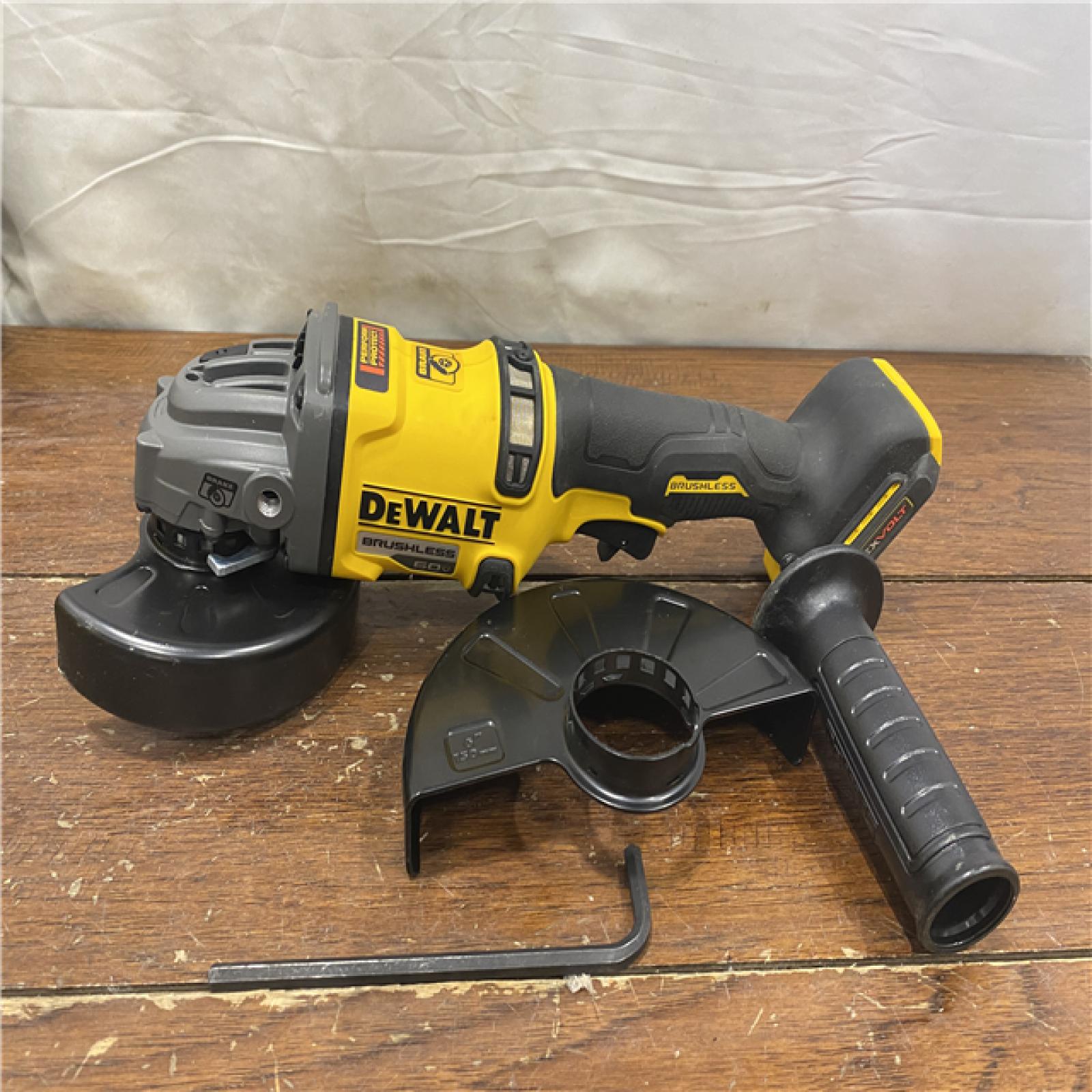 AS-IS DEWALT 60V MAX Cordless Brushless 4.5 in. to 6 in. Small Angle Grinder with Kickback Brake (Tool Only)