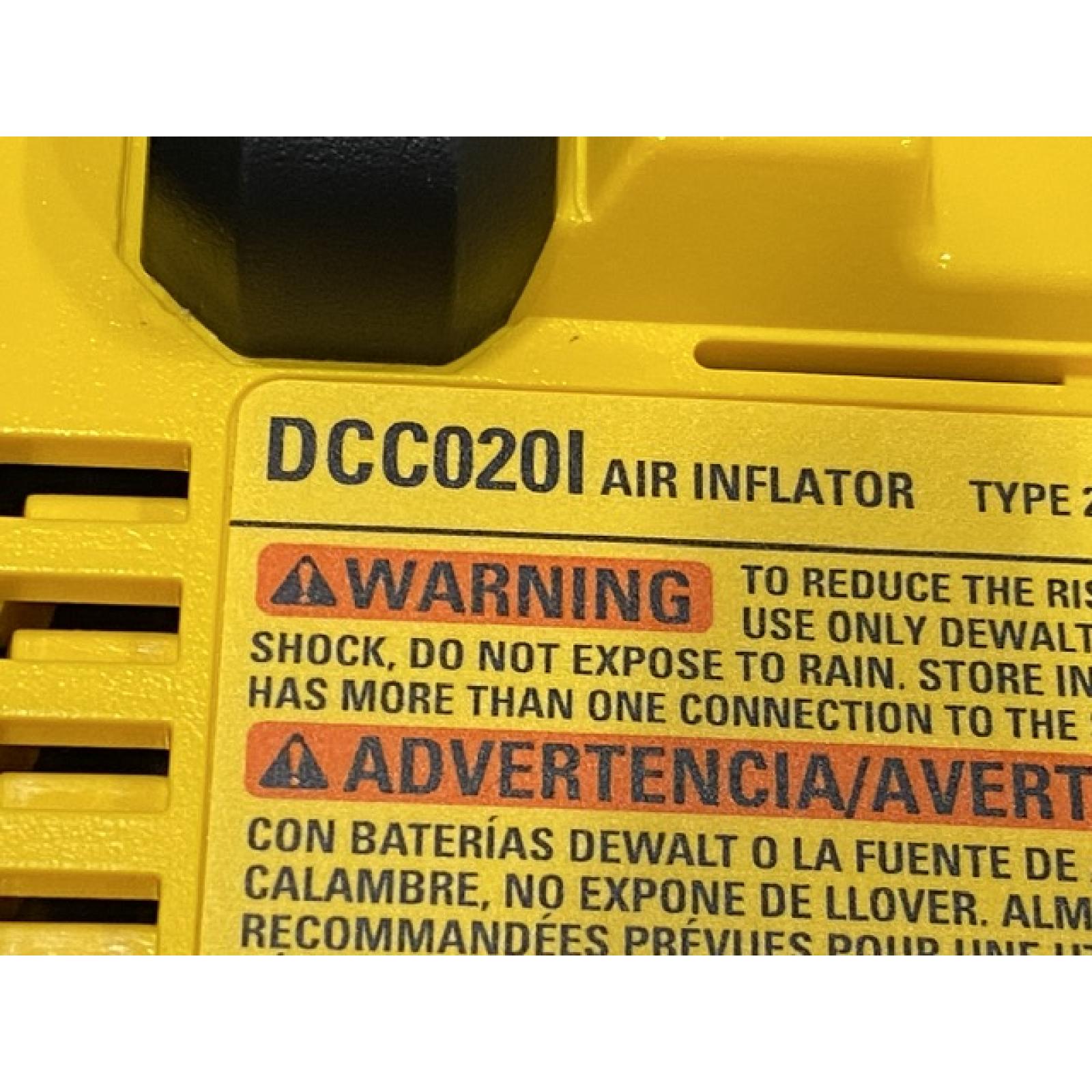 AS-IS DEWALT 20V MAX Cordless Electric Portable Inflator (Tool Only)