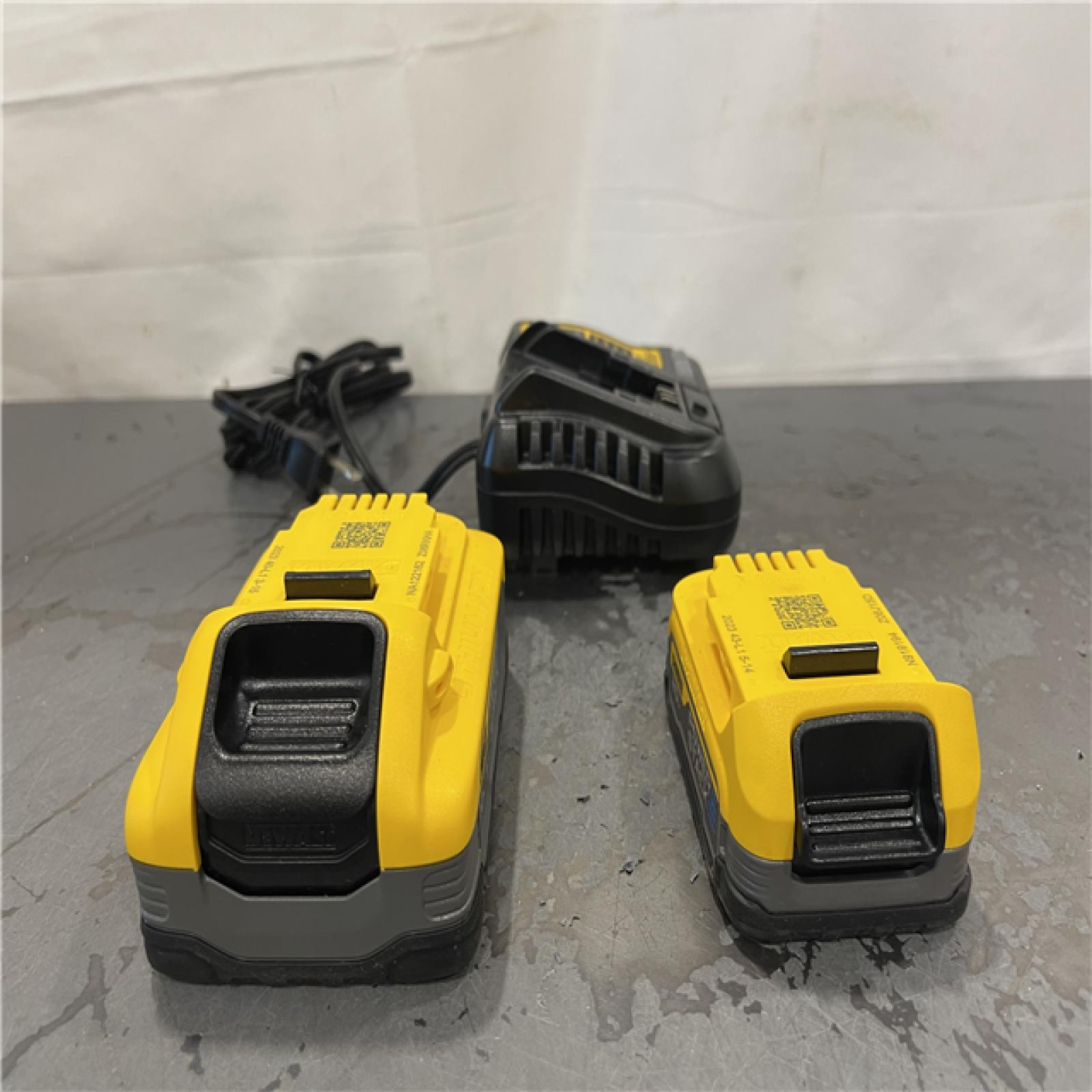 AS-IS- Dewalt Lithium-Ion Batteries and Charger Starter Kit (1.7 Ah/5 Ah) -