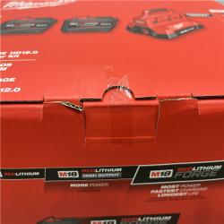 NEW - Milwaukee 18V Lithium-Ion REDLITHIUM FORGE Starter Kit with (2) 12.0 Ah Battery Pack and PACKOUT 6-Port Rapid Charger