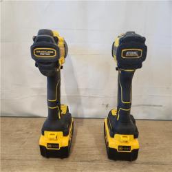 AS-IS- DEWALT 20V MAX XR Hammer Drill and ATOMIC Impact Driver 2 Tool Cordless Combo Kit