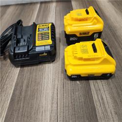 AS-IS DEWALT 20V MAX Lithium-Ion 6.0Ah and 4.0Ah Battery and Charger Starter Kit