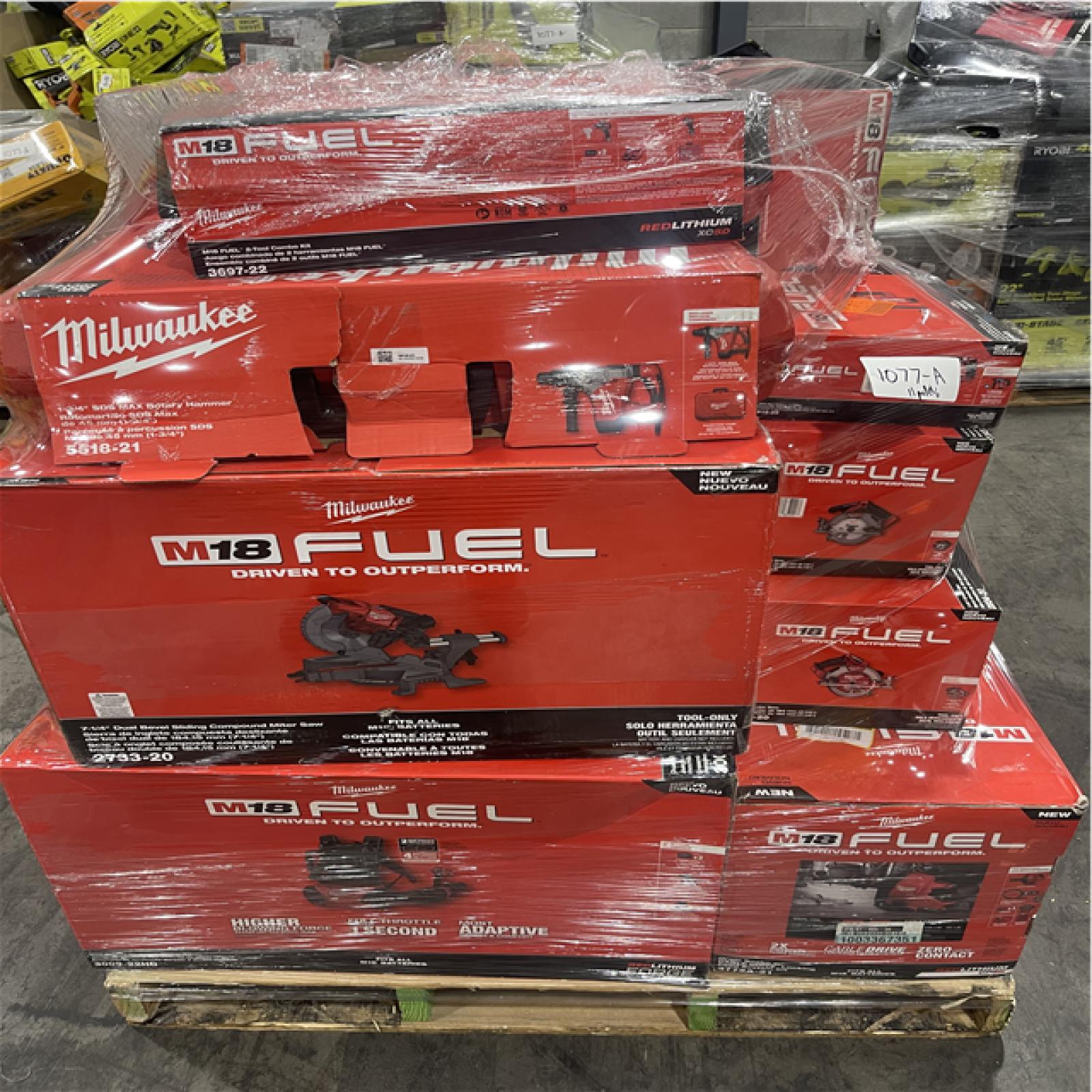 Pittston Location As-Is Power Tools Partial Truckload (11 Pallets) 1077-A