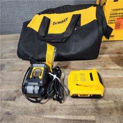 HOUSTON LOCATION - AS-IS DeWalt 20V 16 Gauge Cordless Angled Finish Nailer Kit W/ 2Ah Battery