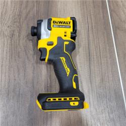 AS-IS DEWALT ATOMIC 20V MAX Lithium-Ion Cordless 1/4 in. Brushless Impact Driver Kit, 5 Ah Battery, Charger, and Bag
