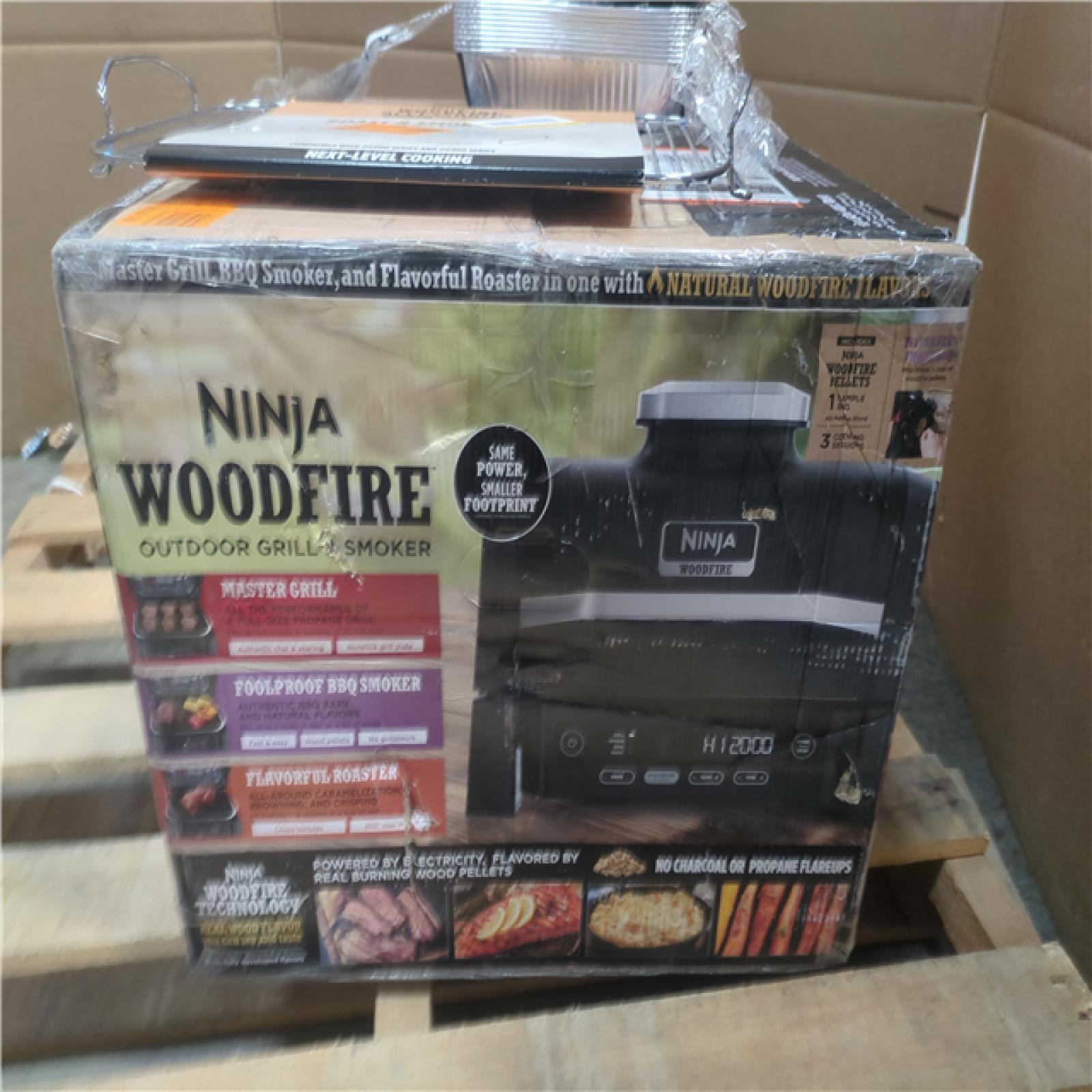 CALIFORNIA AS-IS NINJA WOOD FIRE OUTDOOR GRILL SMOKER