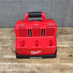 HOUSTON LOCATION - AS-IS Milwaukee 12-Volt/18-Volt Lithium-Ion Multi-Voltage 6-Port Sequential Rapid Battery Charger