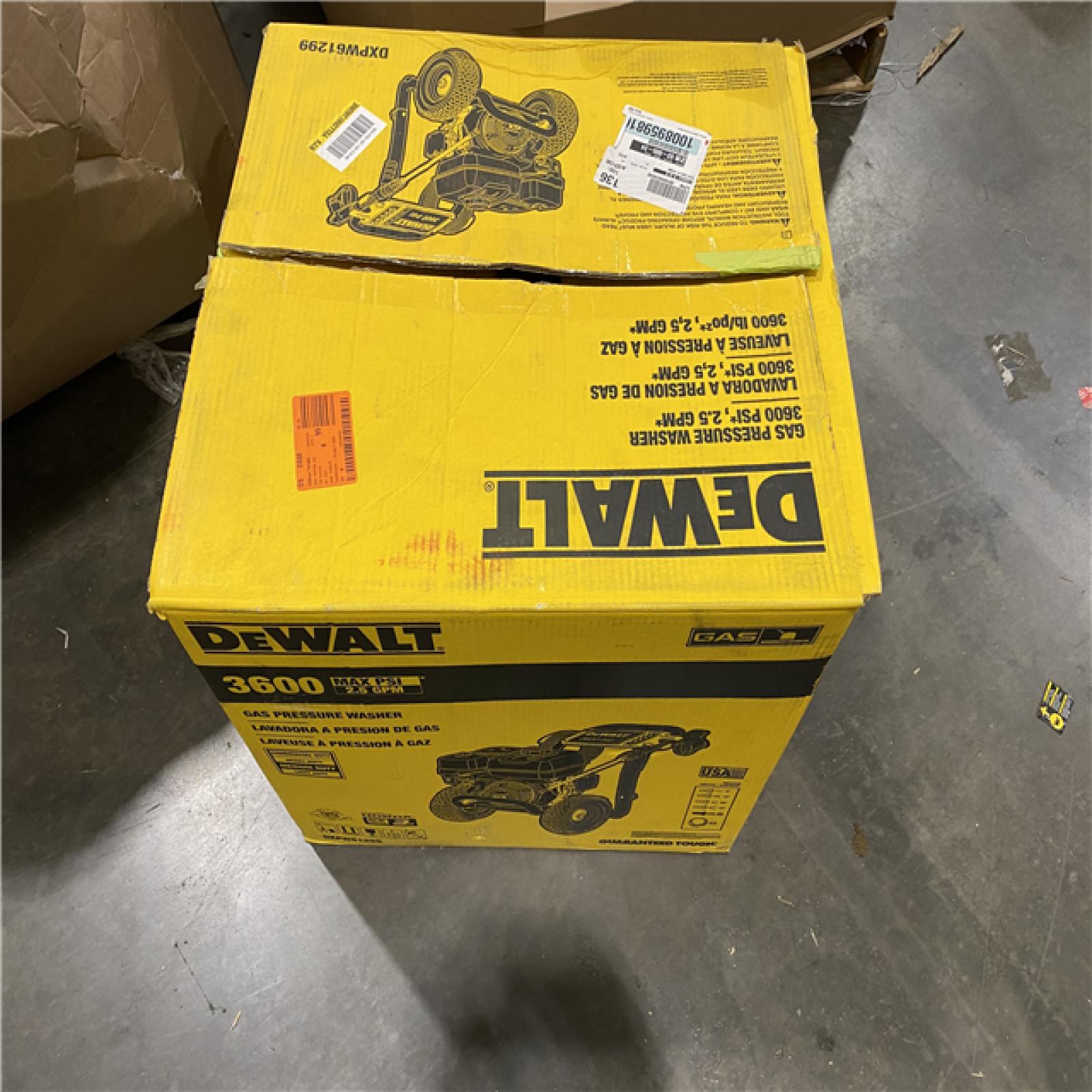 Dallas Location - As-Is DEWALT 3600 PSI 2.5 GPM Cold Water Gas Pressure Washer